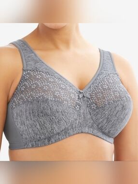 New! GLAMORISE MagicLift Moisture Control WireFree Bra 50B